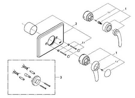 grohe shower parts diagram