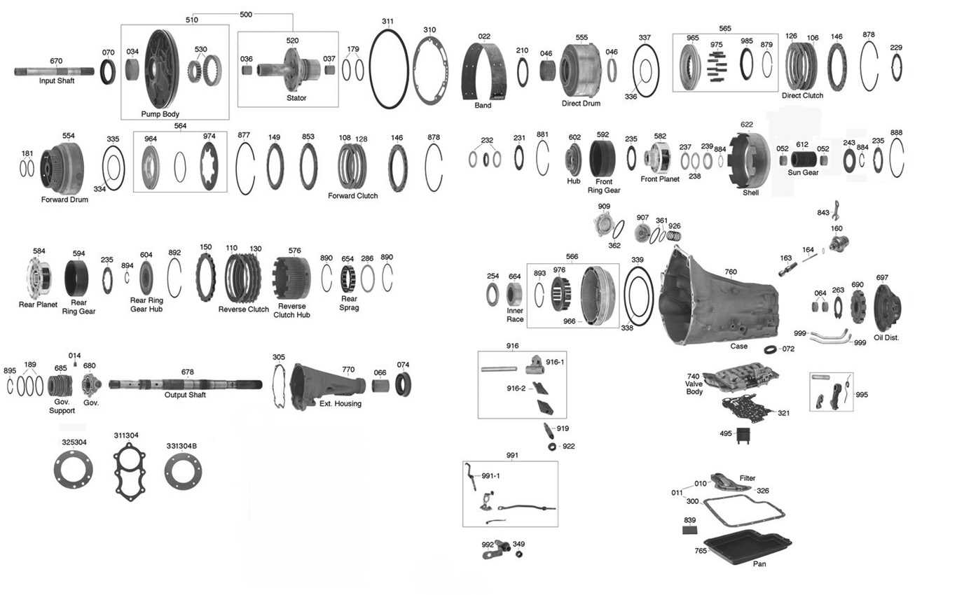 e40d transmission parts diagram