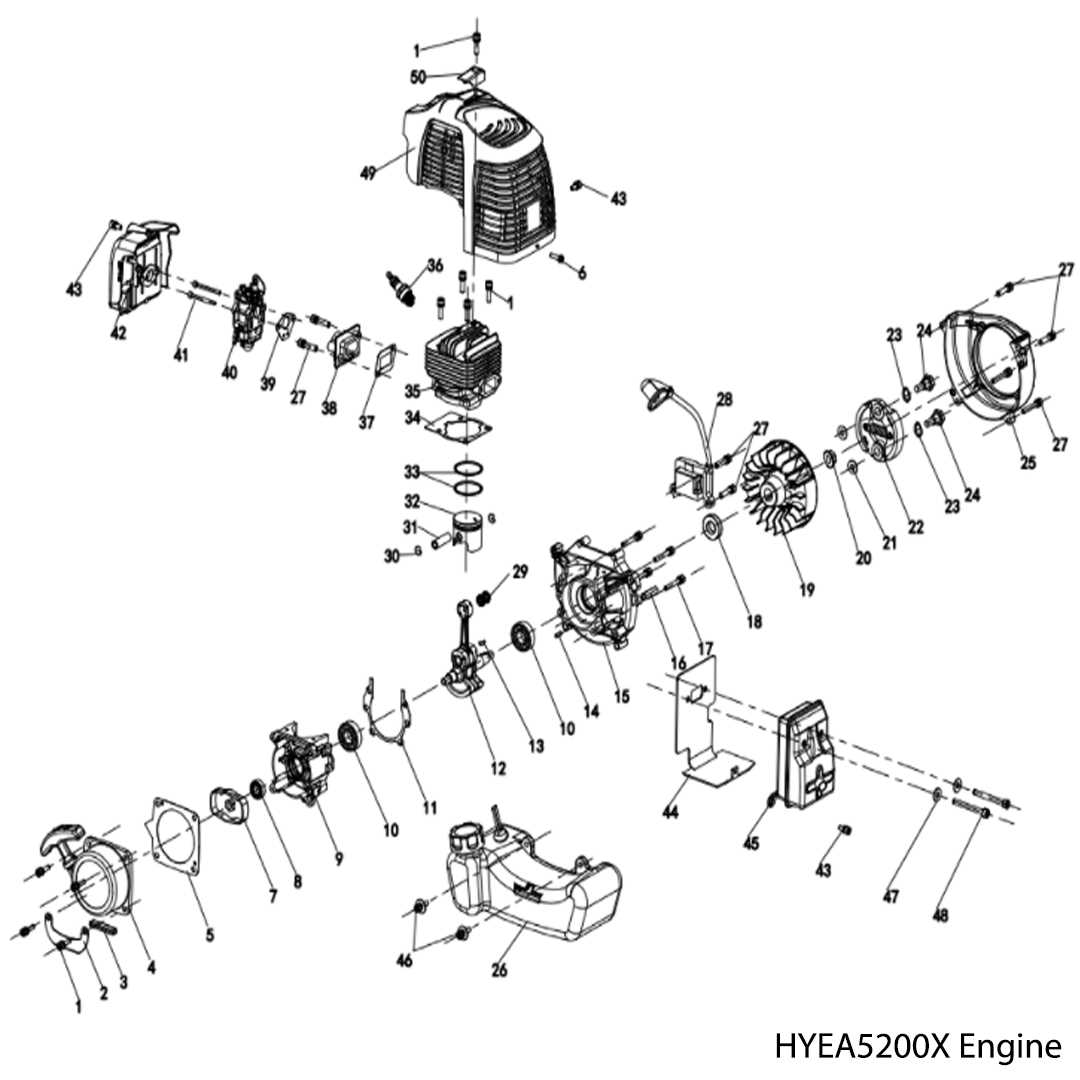 earthquake auger parts diagram