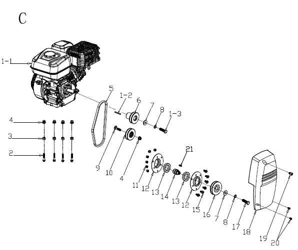 earthquake auger parts diagram