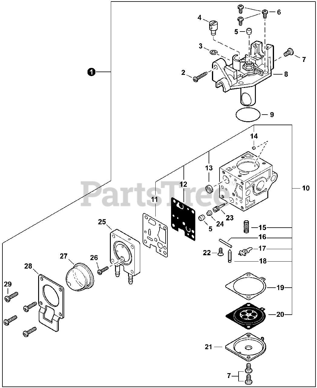 echo pas 225 parts diagram