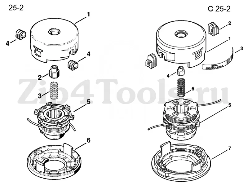 echo pas 225 parts diagram