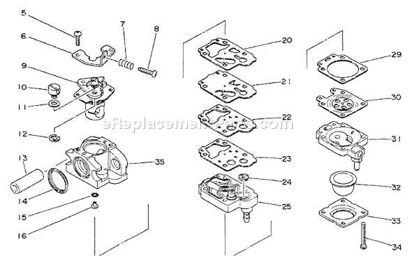 echo string trimmer parts diagram