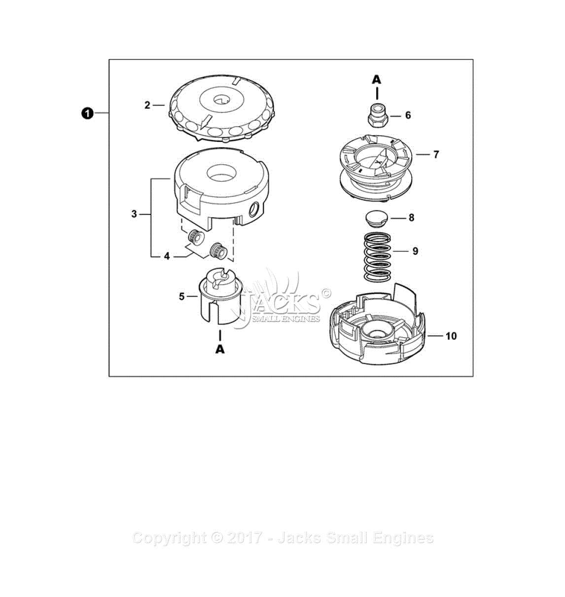 echo string trimmer parts diagram