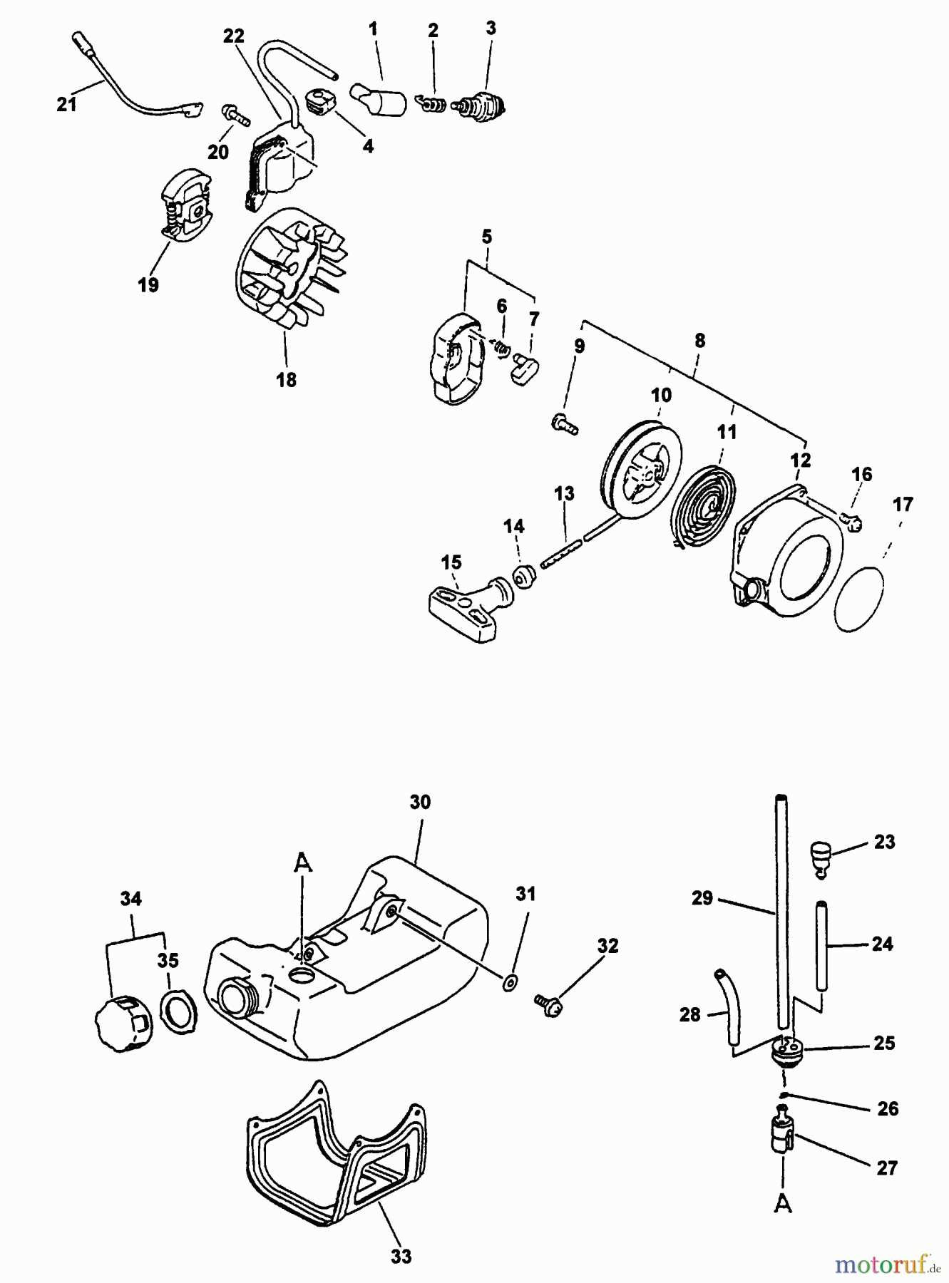 echo string trimmer parts diagram