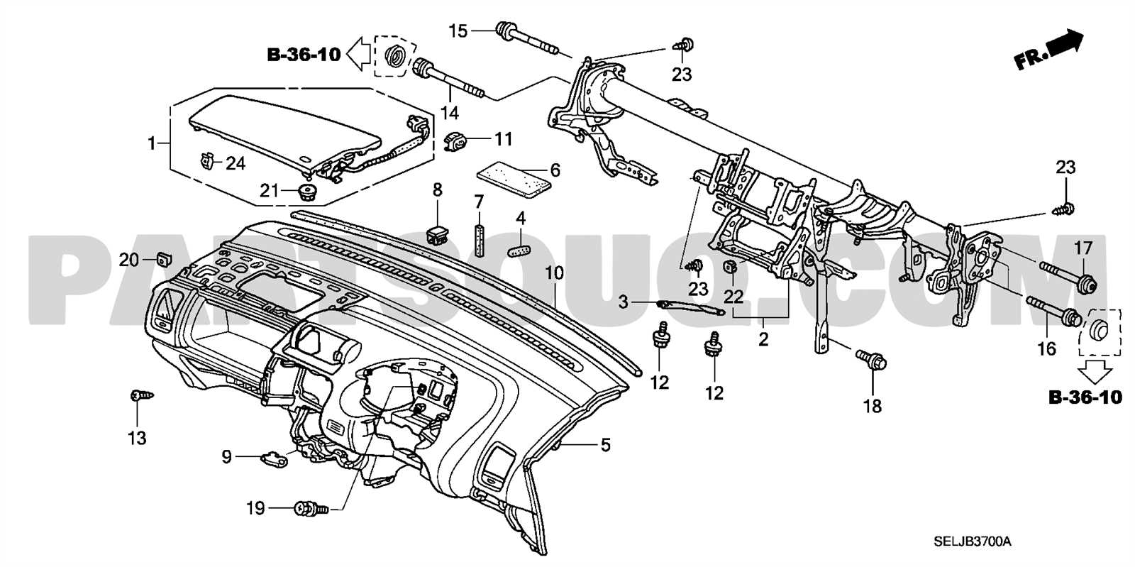 2010 honda fit parts diagram