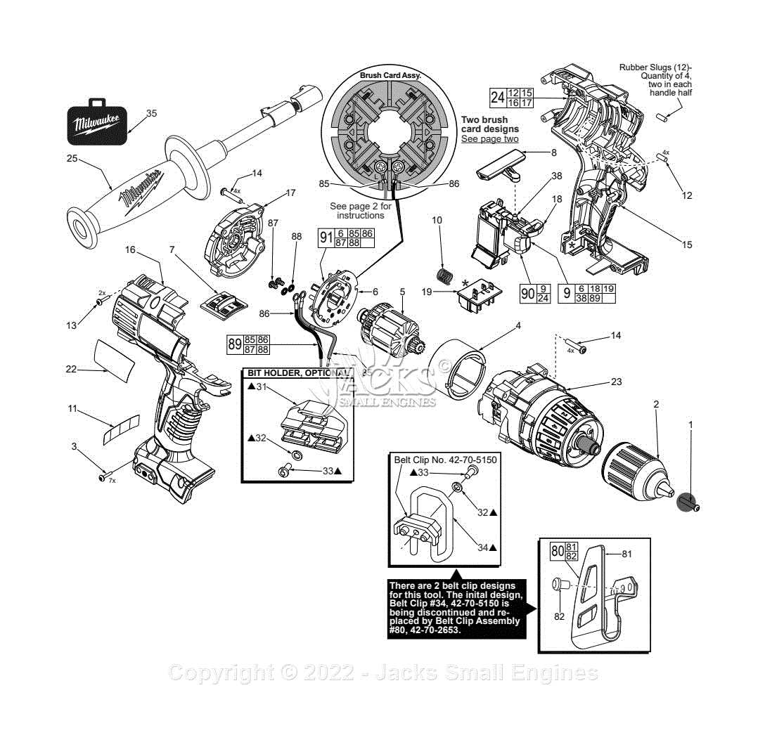 milwaukee parts diagrams