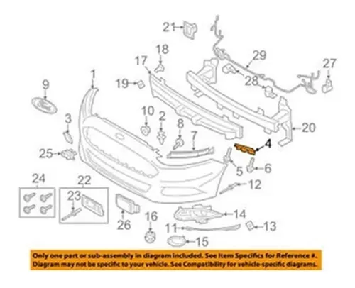 2013 ford fusion body parts diagram