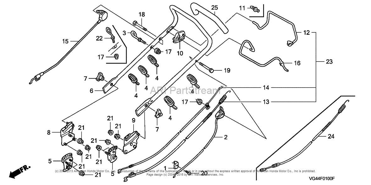 honda hrr2162sda parts diagram