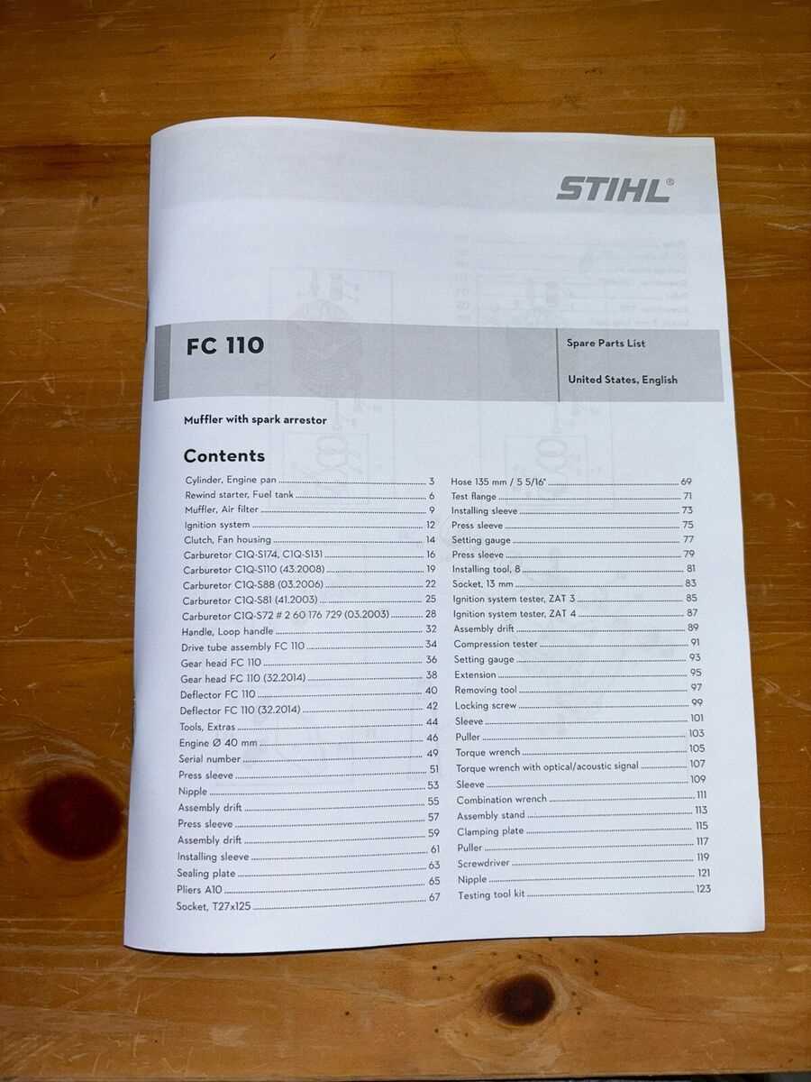 stihl fs 110 parts diagram