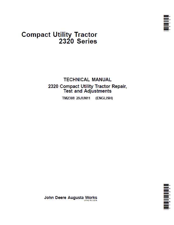 john deere 2320 parts diagram