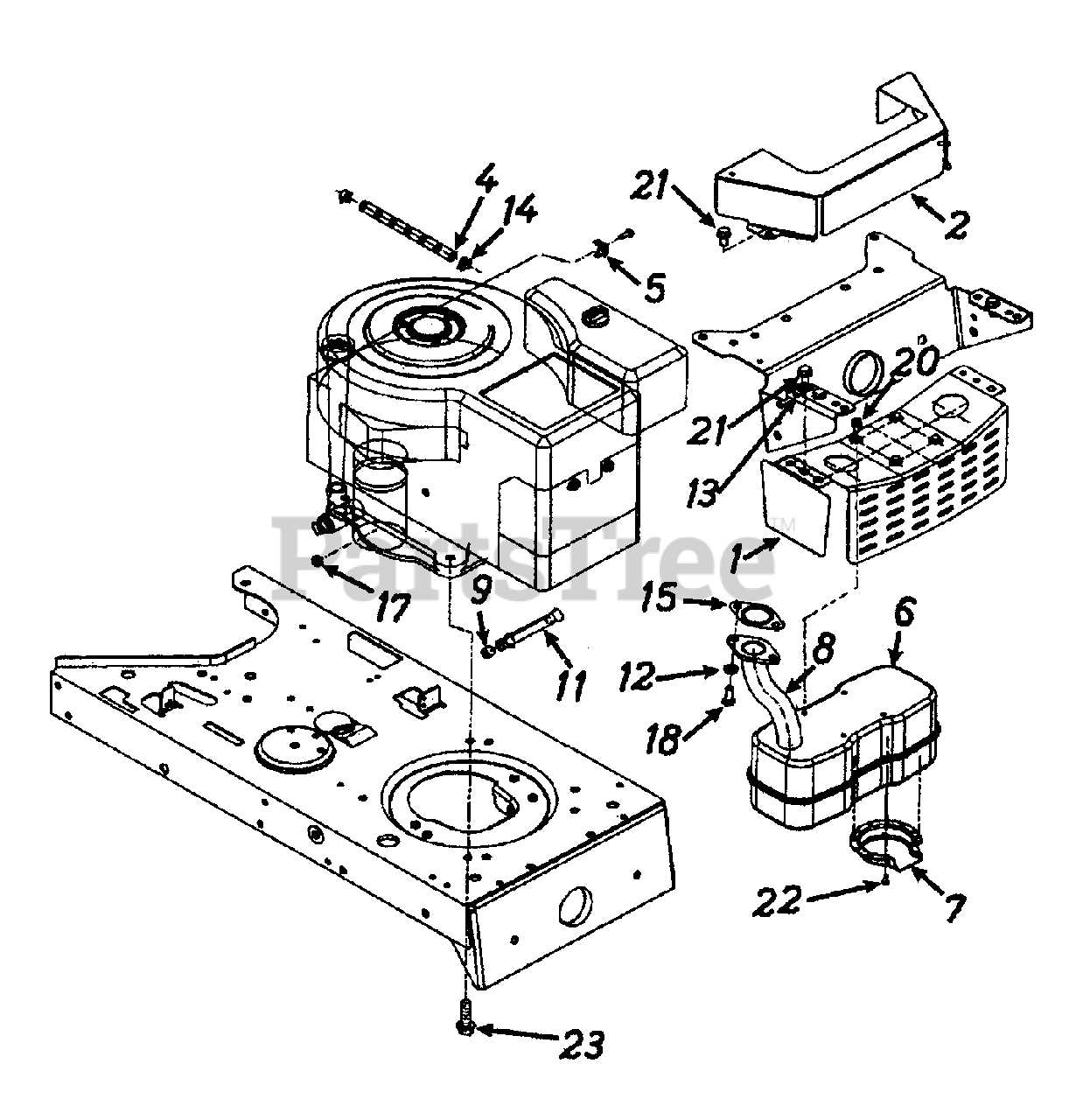 yard machine lawn tractor parts diagram