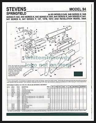 stevens model 87d parts diagram