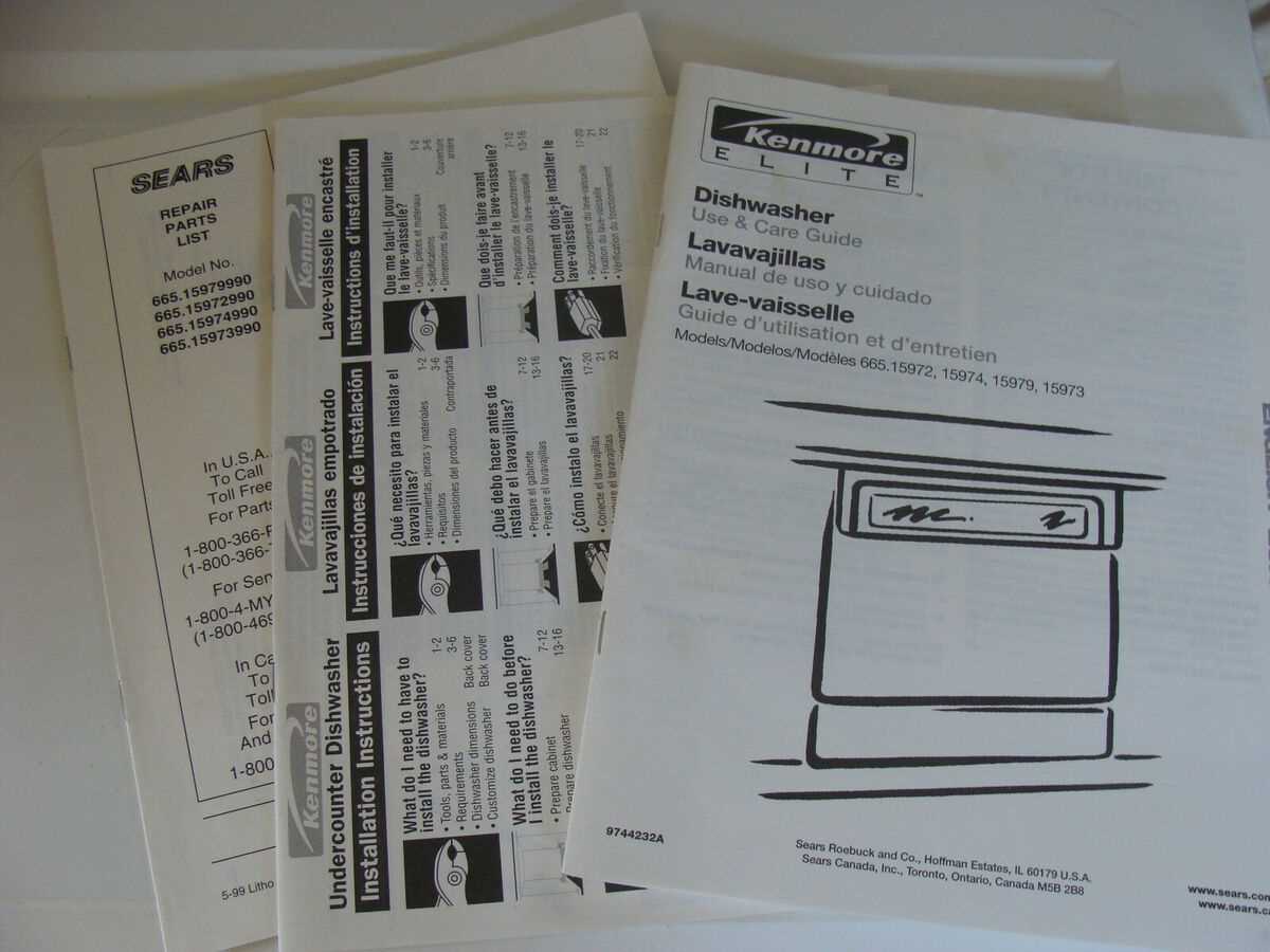 kenmore elite dishwasher parts diagram