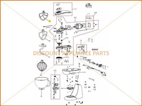 kitchenaid artisan parts diagram