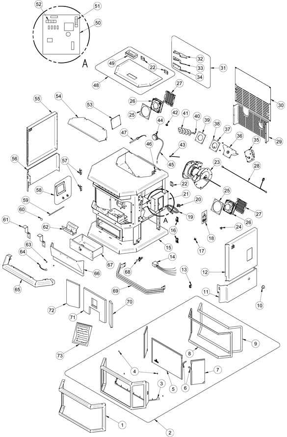 electric range parts diagram