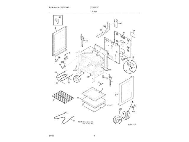 electrolux oven parts diagram