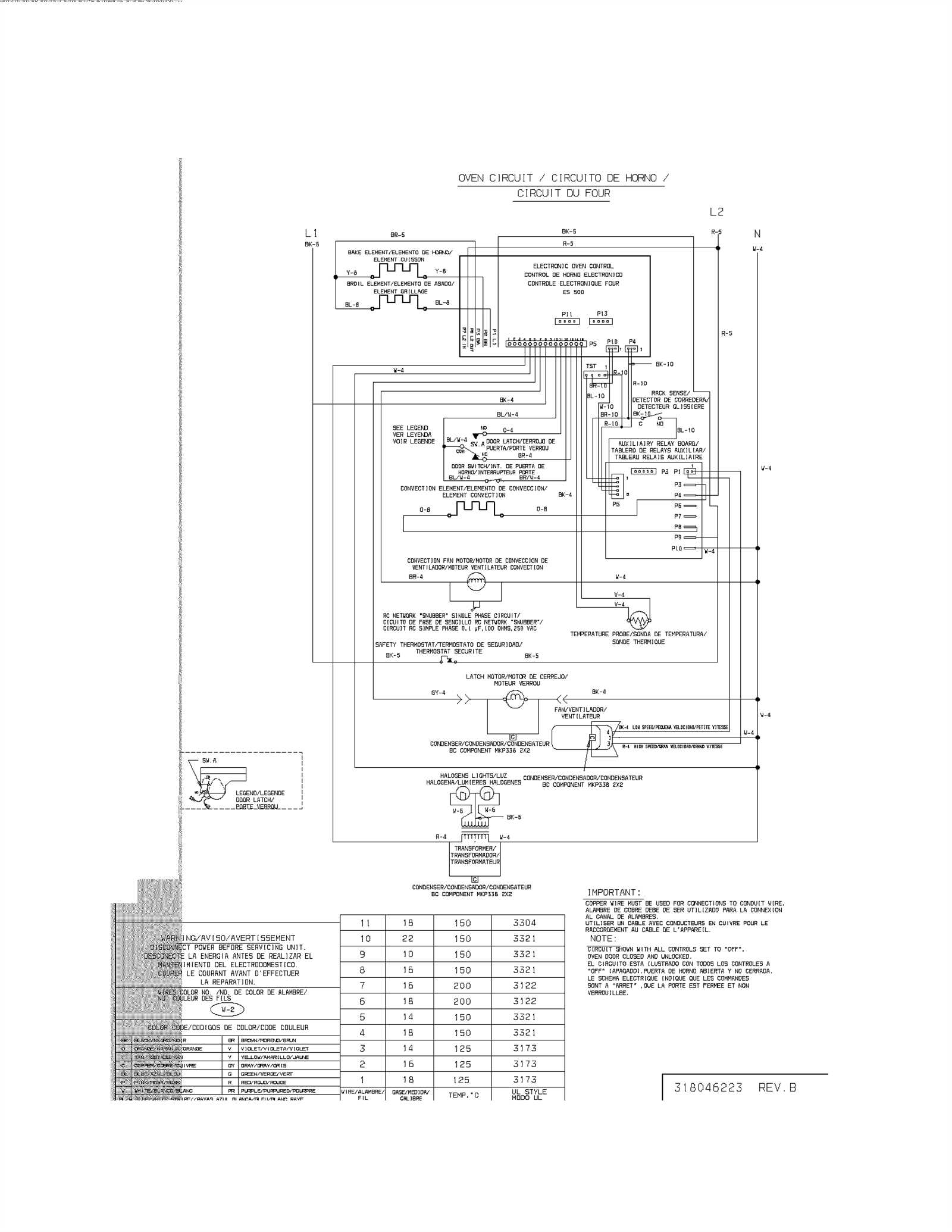 electrolux oven parts diagram