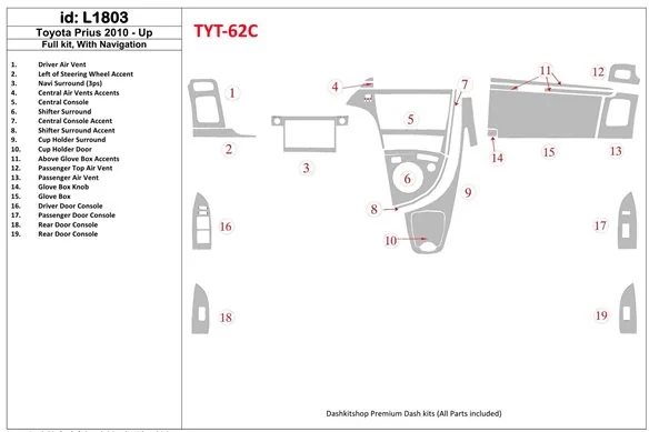 2010 toyota prius parts diagram