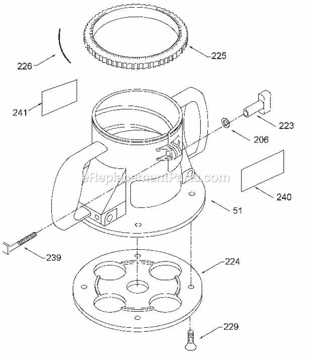 porter cable router parts diagram