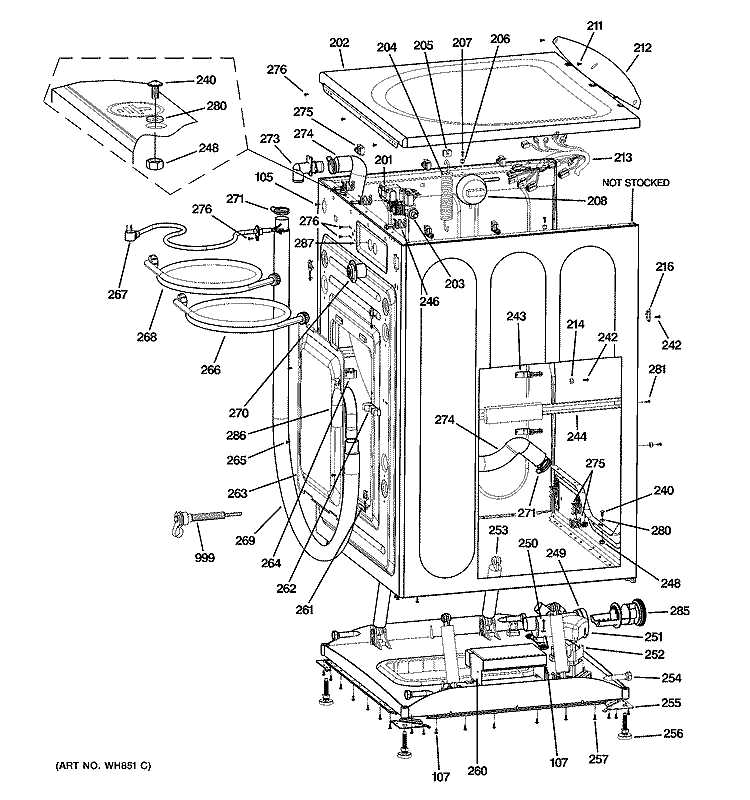 estate washer parts diagram