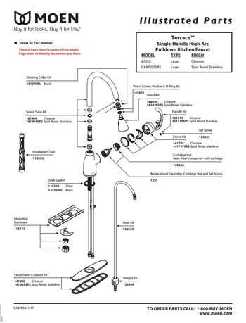 moen monticello bathroom faucet parts diagram