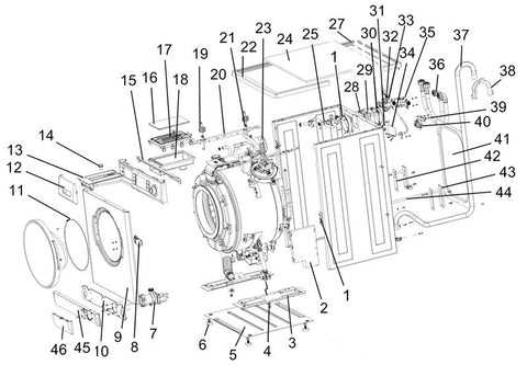 whirlpool washer parts diagram front load