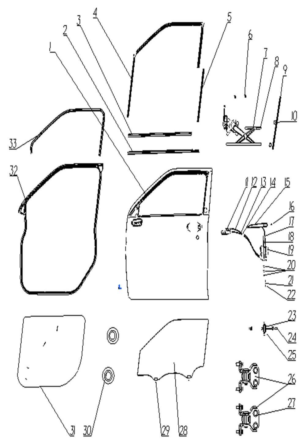 exterior door parts diagram