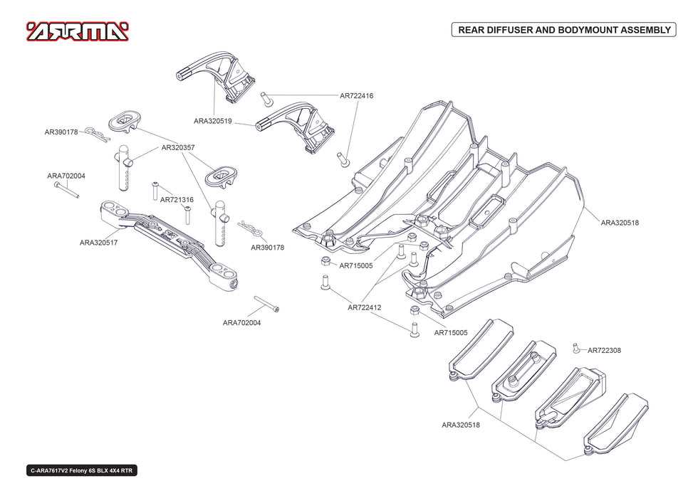 arrma typhon 6s parts diagram