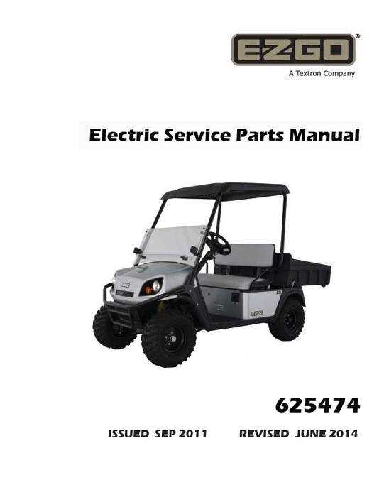 ezgo electric golf cart parts diagram