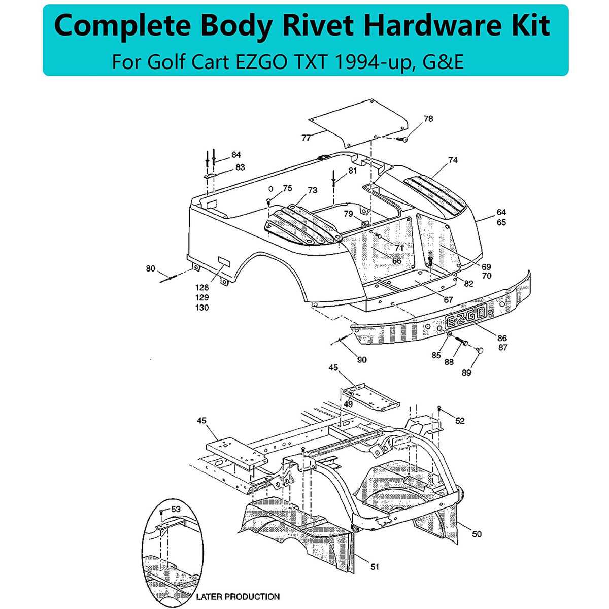 ezgo marathon steering parts diagram