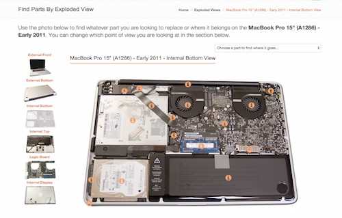 macbook air parts diagram