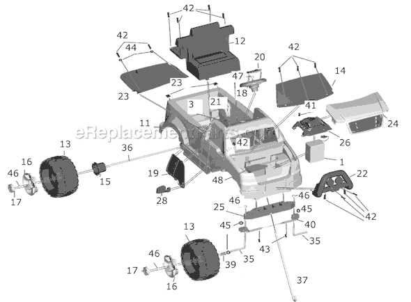 power wheels f150 parts diagram