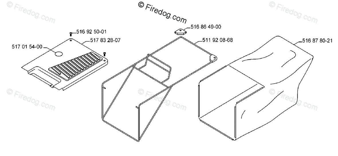 husqvarna bagger parts diagram