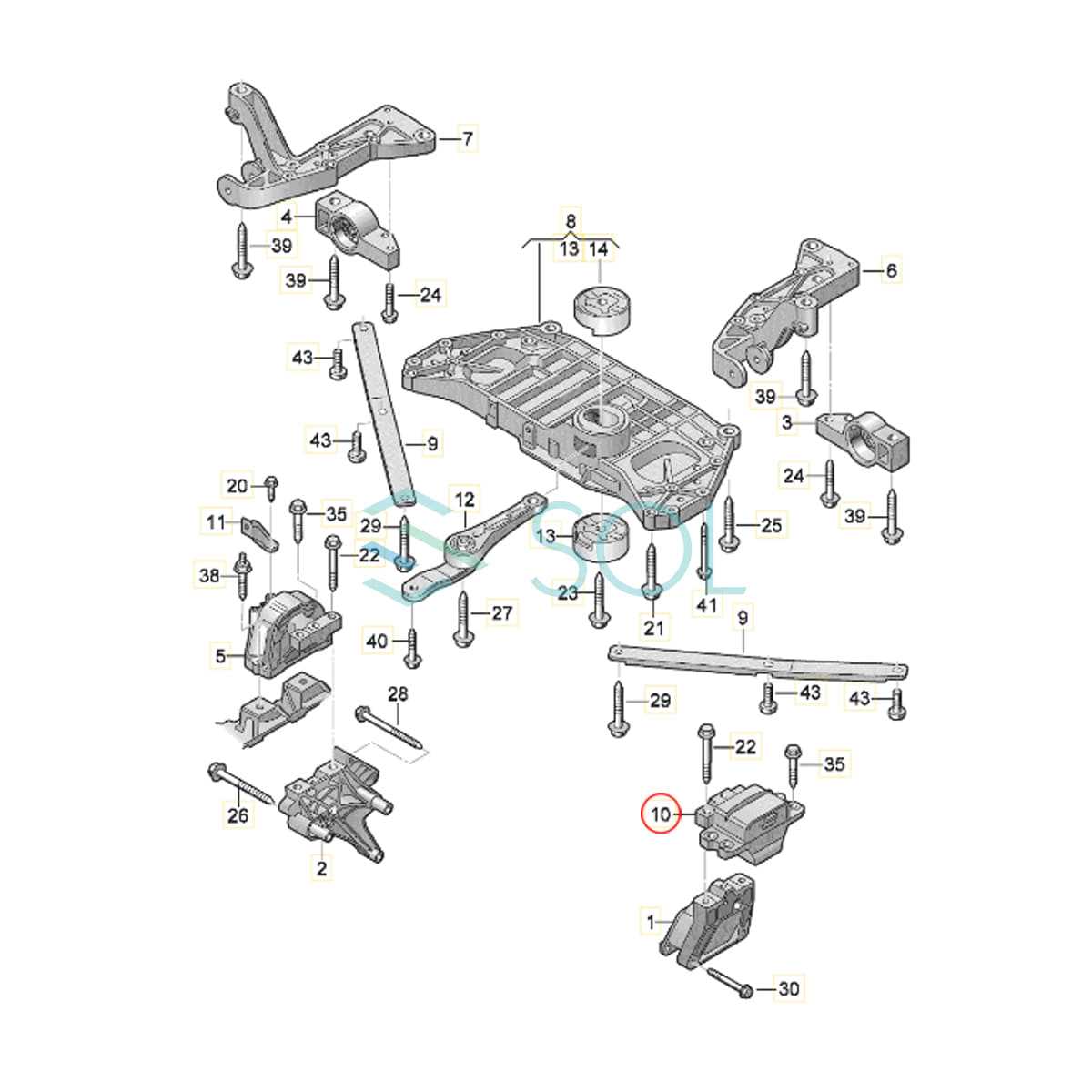 audi engine parts diagram