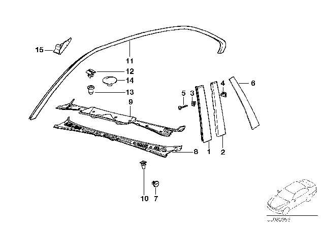 bmw e36 convertible parts diagram