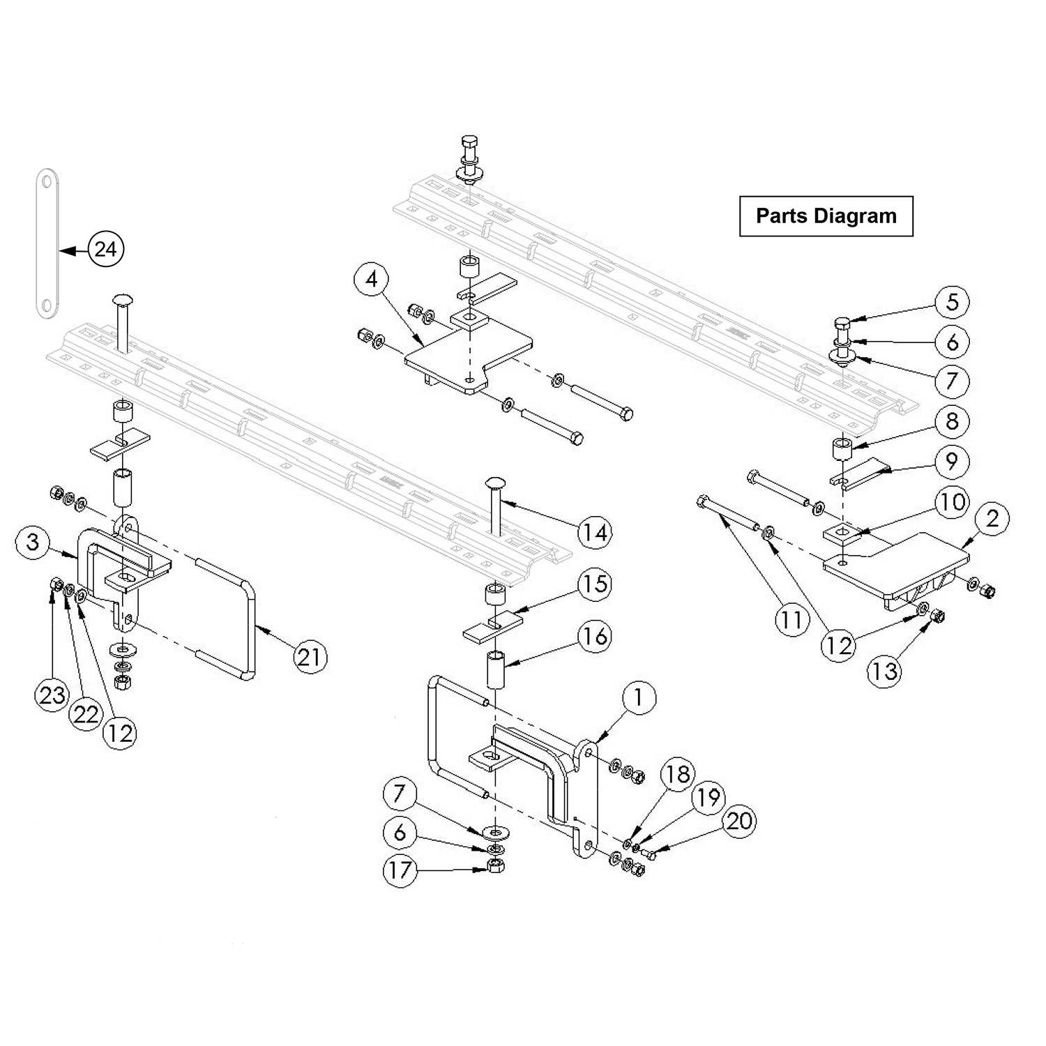 fifth wheel hitch parts diagram