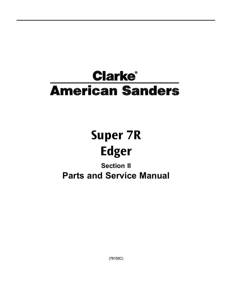 clarke super 7r edger parts diagram