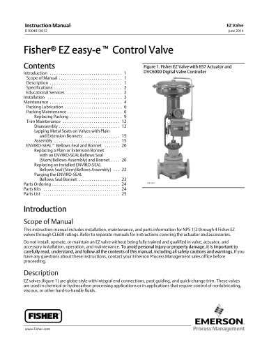 fisher control valve parts diagram