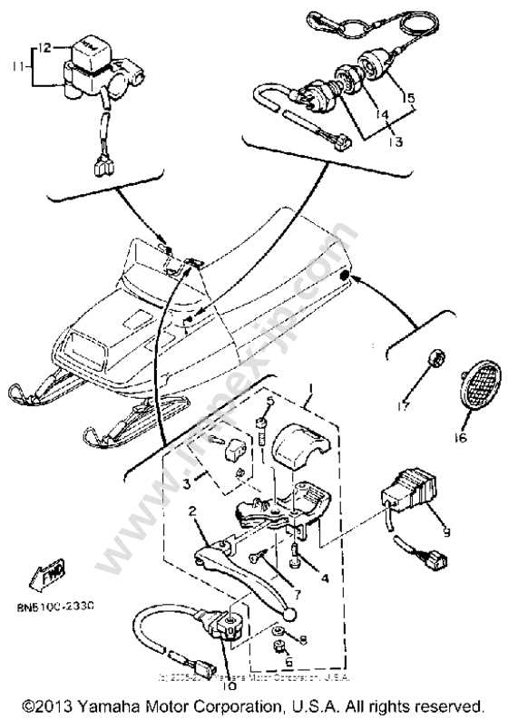 yamaha enticer parts diagram