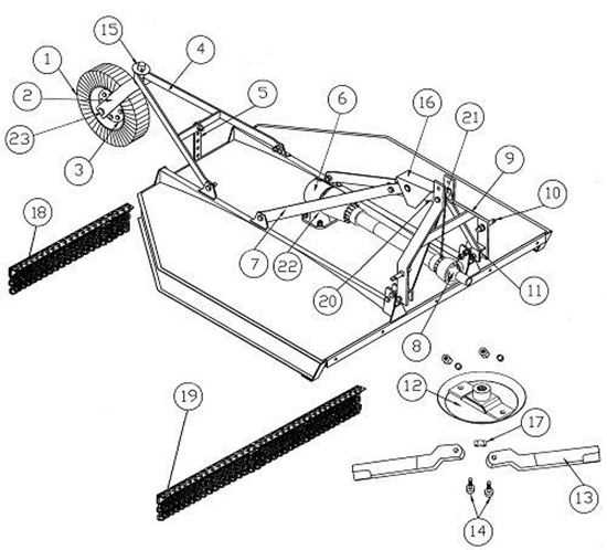 parts of a deck diagram