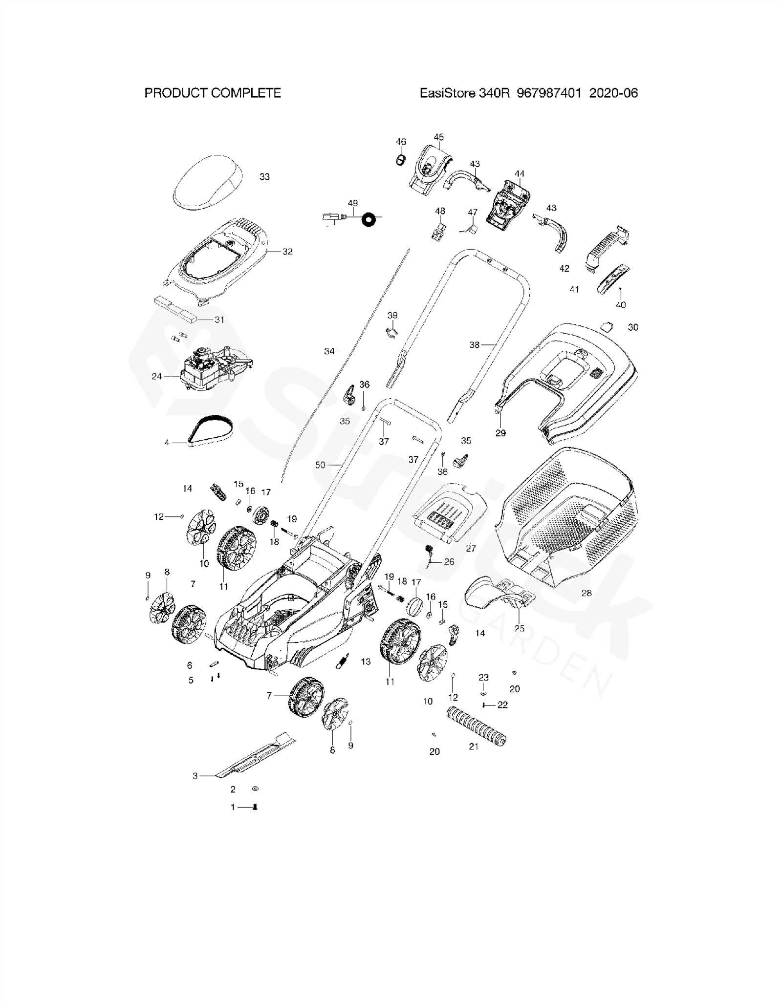 flymo parts diagram