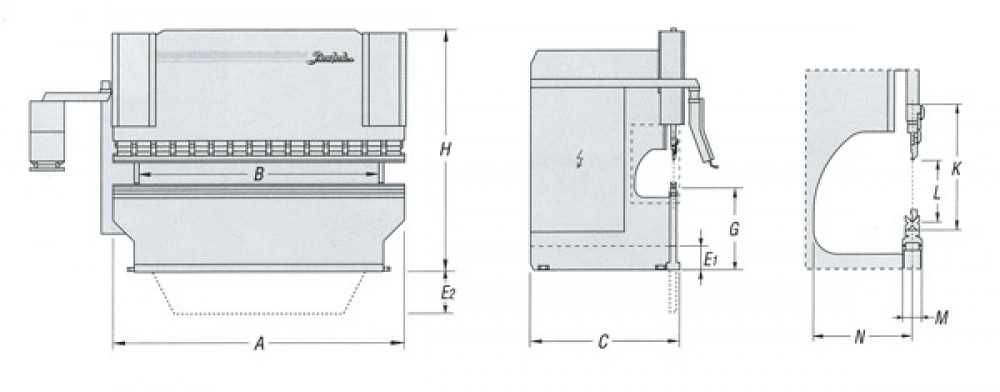 press brake parts diagram