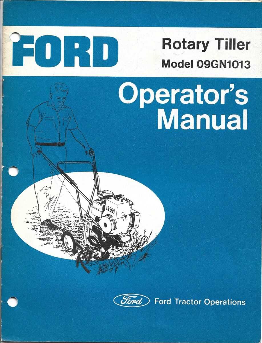 ford 105a tiller parts diagram