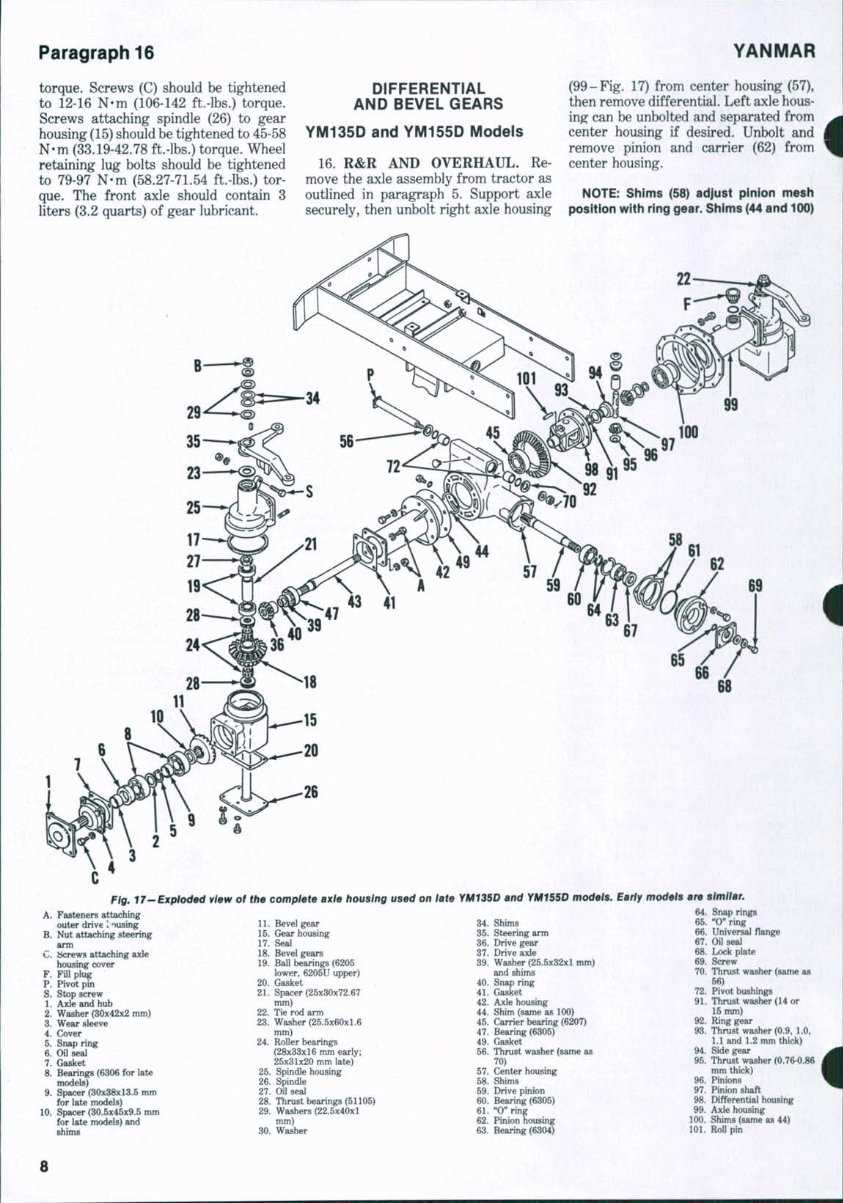 ford 1910 tractor parts diagram