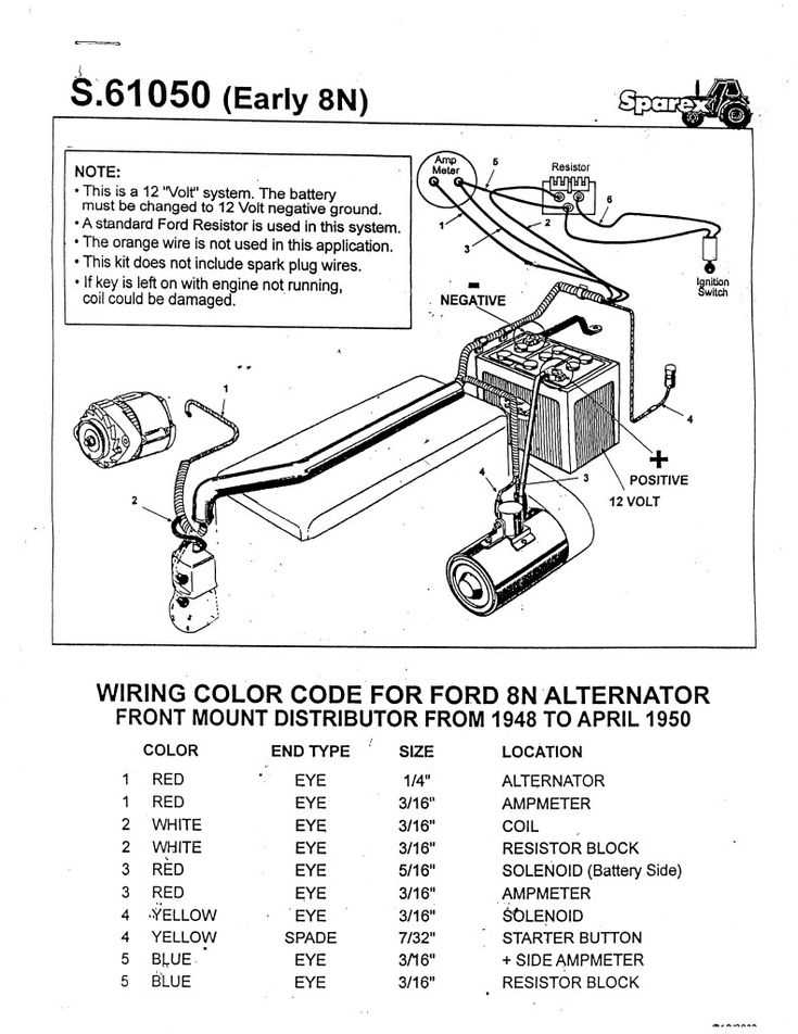 ford 9n parts diagram