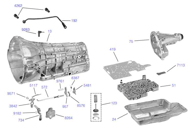 ford f150 transmission parts diagram