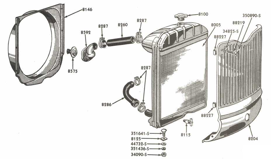 ford jubilee parts diagram