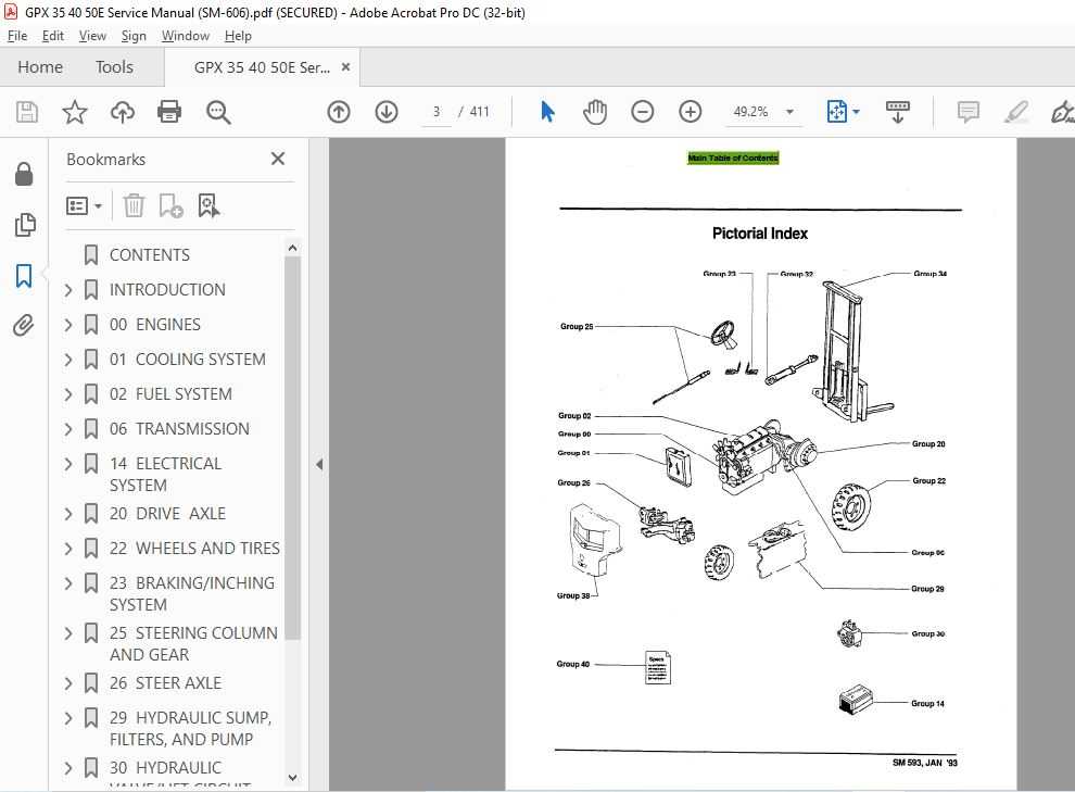 forklift hydraulic system clark forklift parts diagram