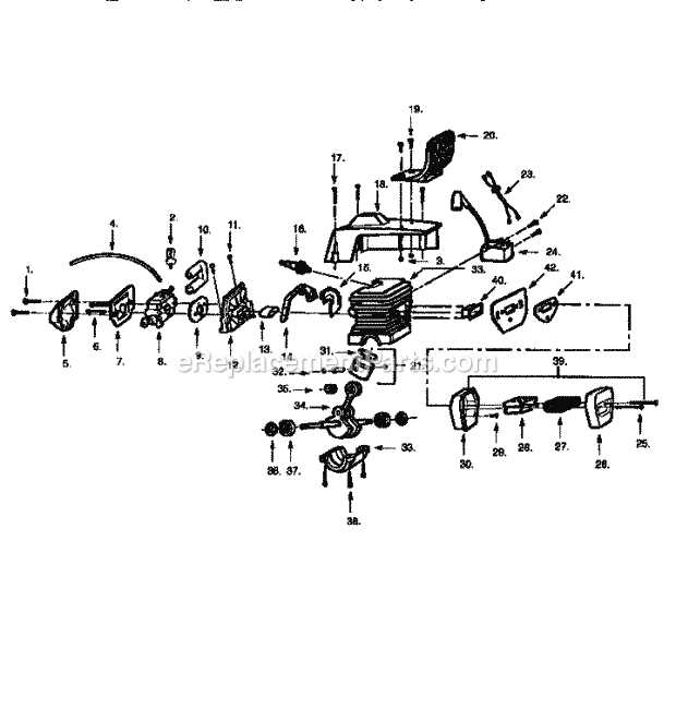 poulan pro 295 chainsaw parts diagram